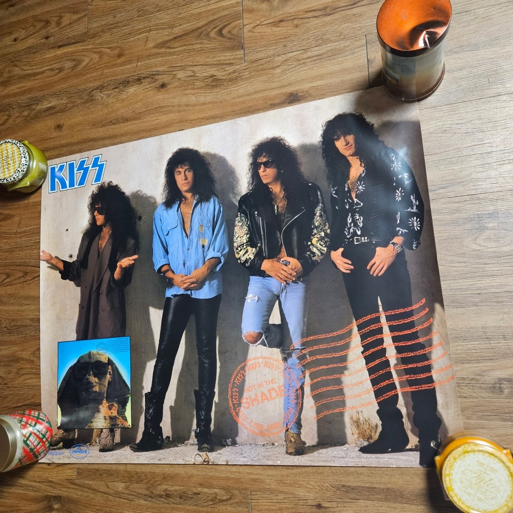 KISS Hot in the Shade Vintage 1989 Promo Record Store Poster 24x30 PolyGram